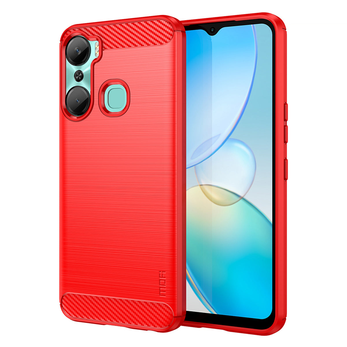 MOFI JK TPU Series-1 Carbon Fiber Phone Cover for Infinix Hot 12 Pro 4G Drop Protection TPU Brushed Phone Case Shell MOFI JK TPU Series-1 Carbon Fiber Phone Cover for Infinix Hot 12 Pro 4G Drop Protection TPU Brushed Phone Case Shell